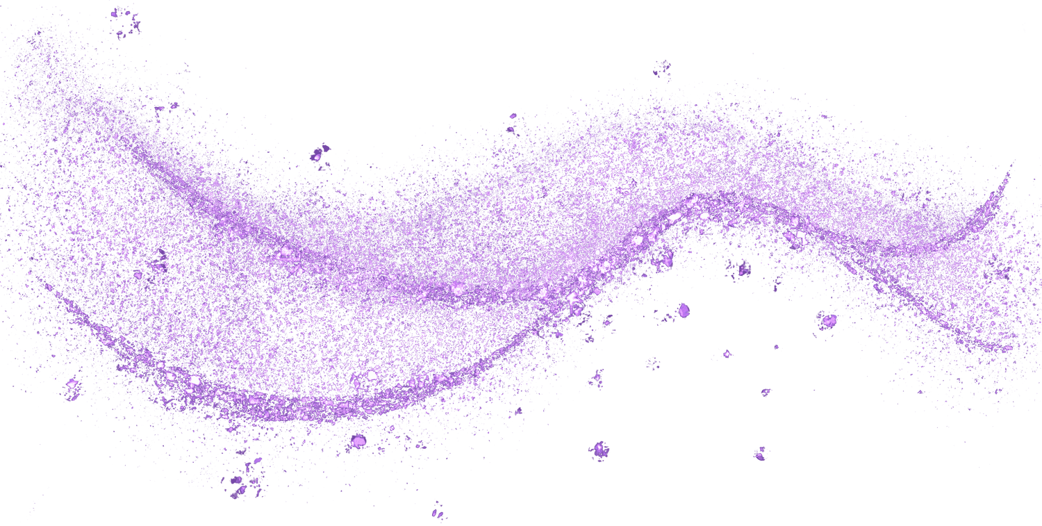 purple glitter curve