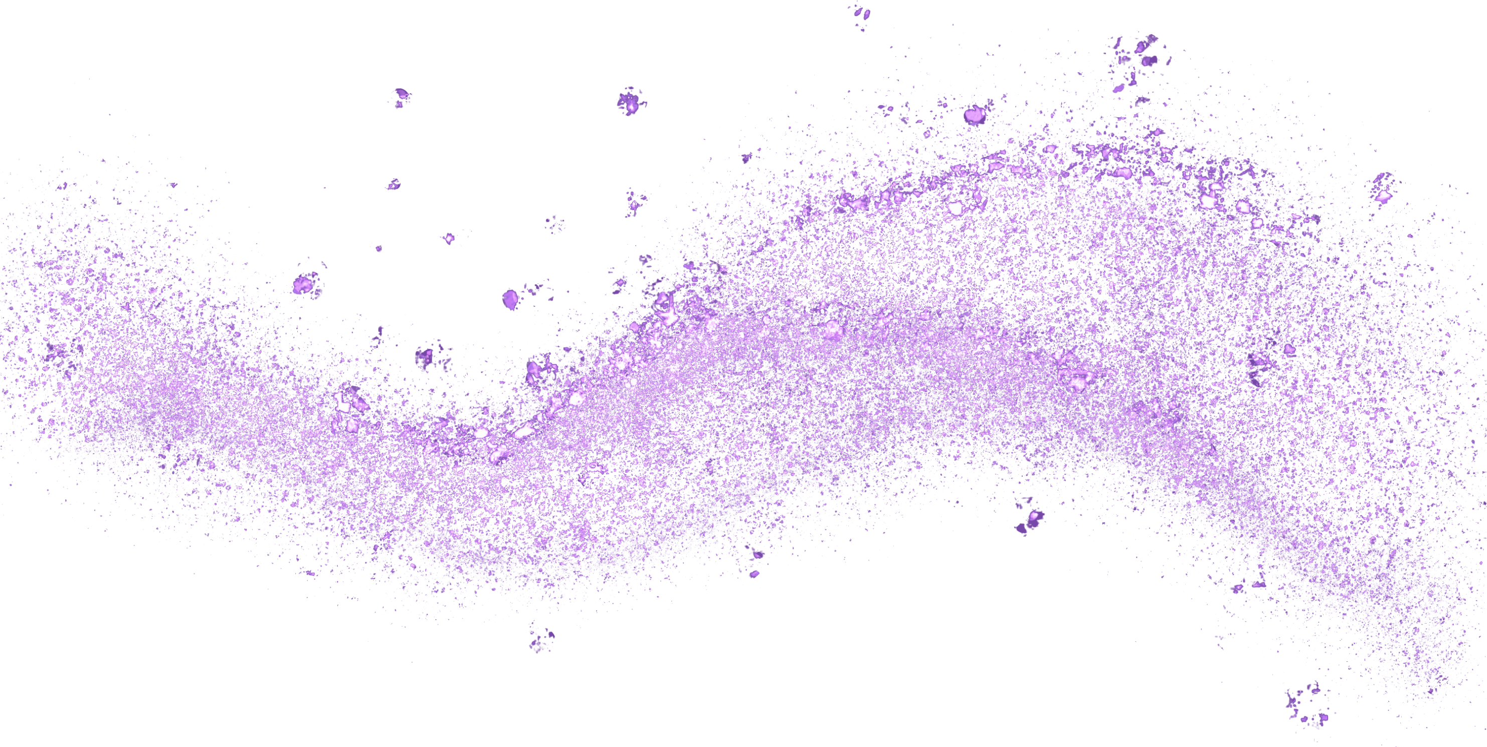 purple glitter curve